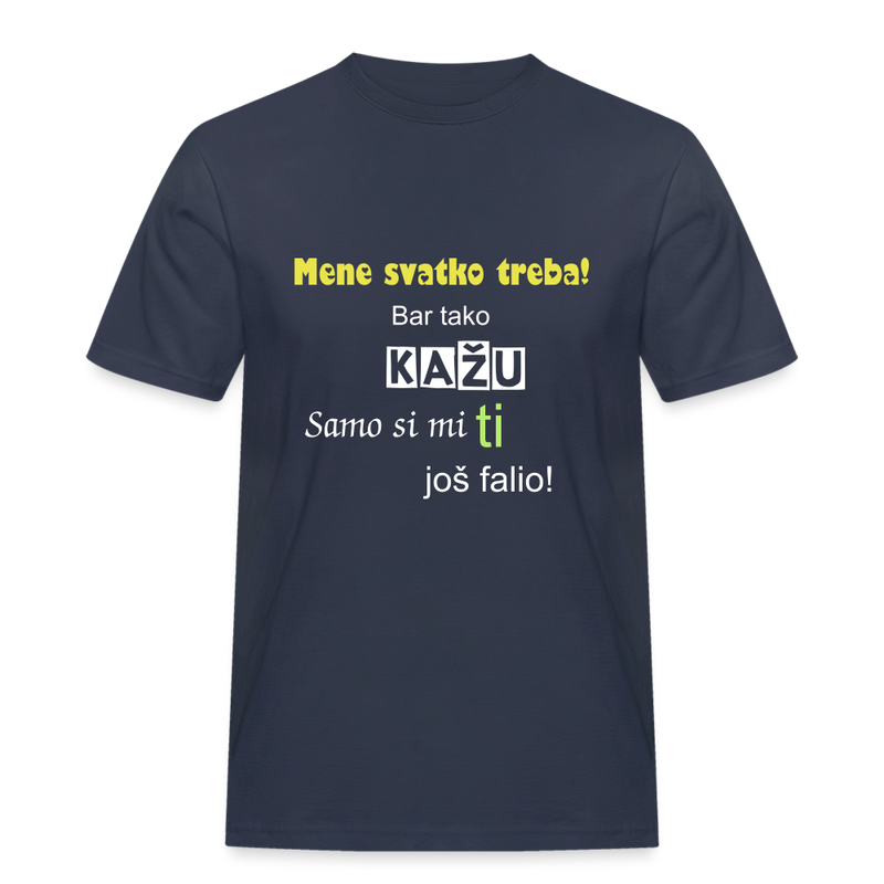 Lade das Bild in Galerie -Viewer, Männer Workwear T-Shirt Mene svatko treba 2 - Navy
