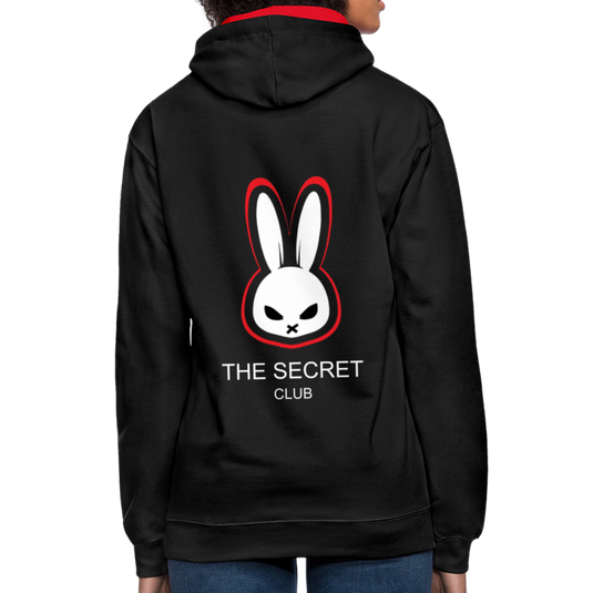 Contrast Colour Hoodie BACK 300X175 - black/red