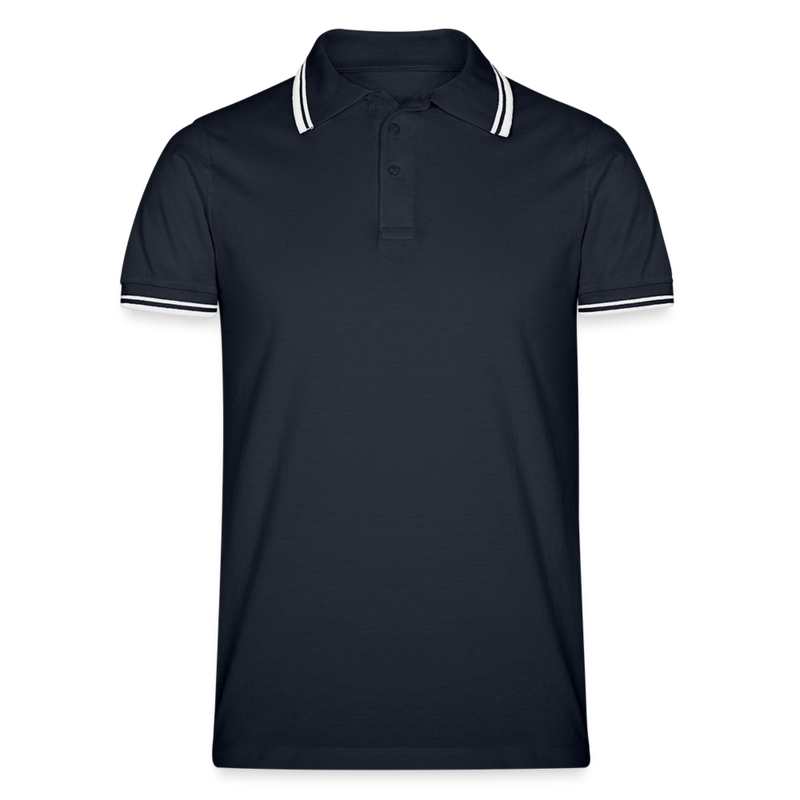 Lade das Bild in Galerie -Viewer, Männer Tipped Poloshirt - Navy/Weiß
