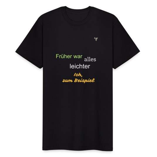 Männer Workwear T-Shirt Früher war alles leichter - Schwarz