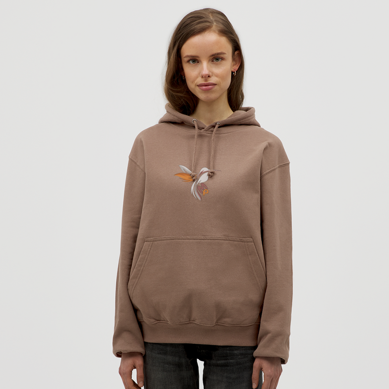 Lade das Bild in Galerie -Viewer, Mirrela Passage Unisex Hoodie ALL COLORS Kolibri GOLD BRAUN - Mokka
