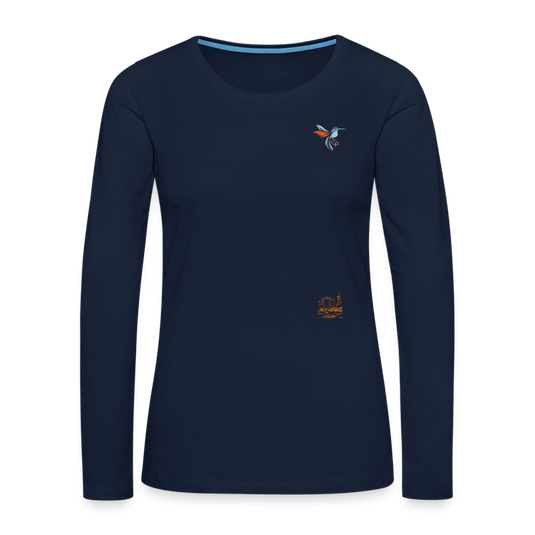 Frauen Premium Mirrela Passage Langarmshirt Club 5 AA15 - Navy