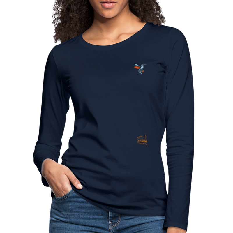 Lade das Bild in Galerie -Viewer, Frauen Premium Mirrela Passage Langarmshirt Club 5 AA15 - Navy
