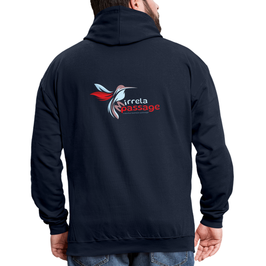 Kontrast-Hoodie Mirrela Passage Club 15 AA14 - Navy/Grau meliert