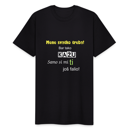 Männer Workwear T-Shirt Mene svatko treba 2 - Schwarz