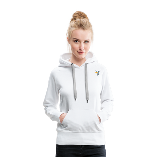 Frauen Premium Hoodie Manny Colors Mirrela Passage AA10 - Weiß