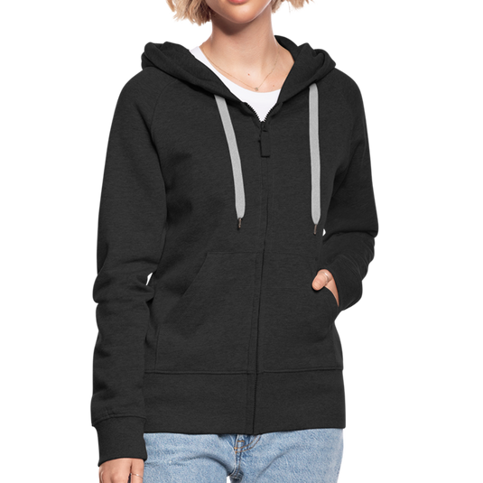 Mirrela Passage Frauen Premium Kapuzenjacke - Schwarz