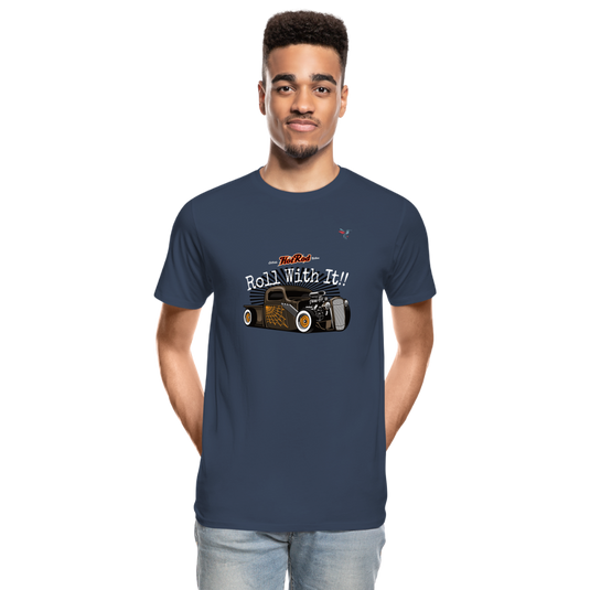 Männer Premium Bio T-Shirt Roll with it - Navy