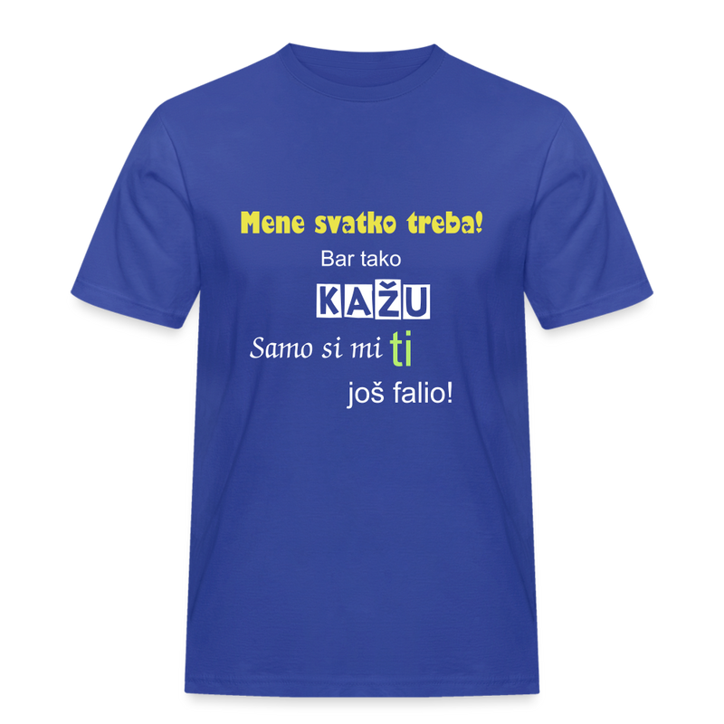 Lade das Bild in Galerie -Viewer, Männer Workwear T-Shirt Mene svatko treba 2 - Royalblau
