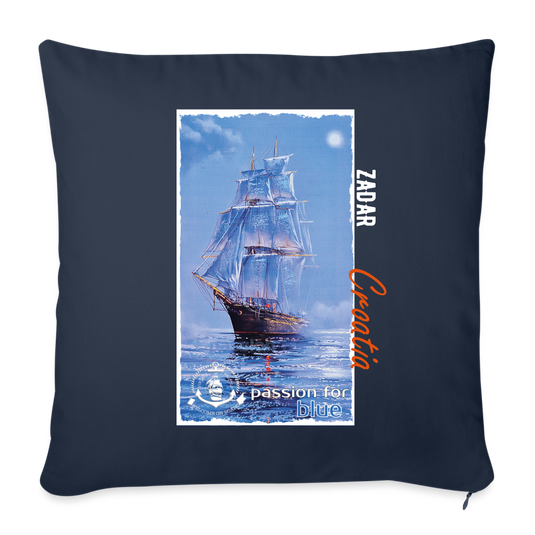 Mirrela Passage Sofakissen mit Füllung 44 x 44 cm Passion for blue Dark - Navy