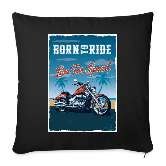 Mirrela Passage Sofakissenbezug 44 x 44 cm Born to ride - Schwarz