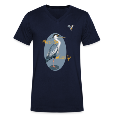 Männer Bio-T-Shirt mit V-Ausschnitt von Stanley & Stella Nisan Lip Vers. 5 - Navy