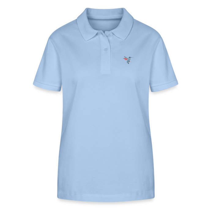 Stanley/Stella Frauen Bio-Poloshirt ELLISER Kolibri SPRING MALVE - sky Blue