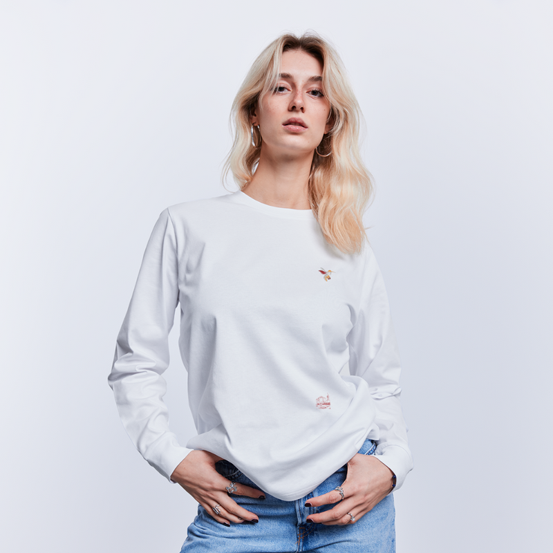 Lade das Bild in Galerie -Viewer, Stanley/Stella Unisex Mirrela Passage Bio-Langarmshirt SHIFTS DRY AA1 - Weiß
