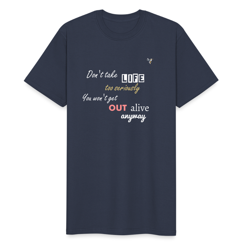 Lade das Bild in Galerie -Viewer, Männer Workwear T-Shirt Don´t take LIFE - Navy
