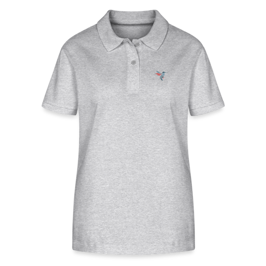 Stanley/Stella Frauen Bio-Poloshirt ELLISER Kolibri SPRING MALVE - Grau meliert