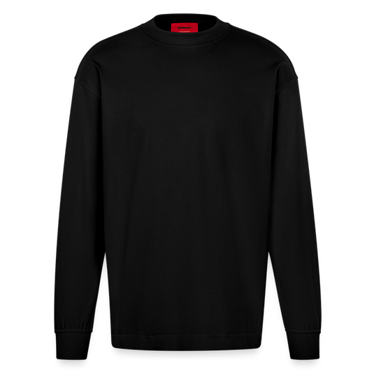 Heavyweight Oversized Organic Langarmshirt Mirrela Passage Made in EU - SOLID BLACK