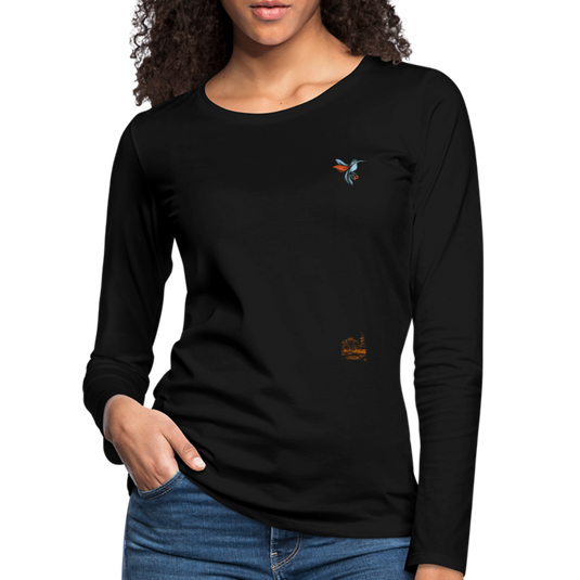 Frauen Premium Mirrela Passage Langarmshirt Club 5 AA15 - Schwarz