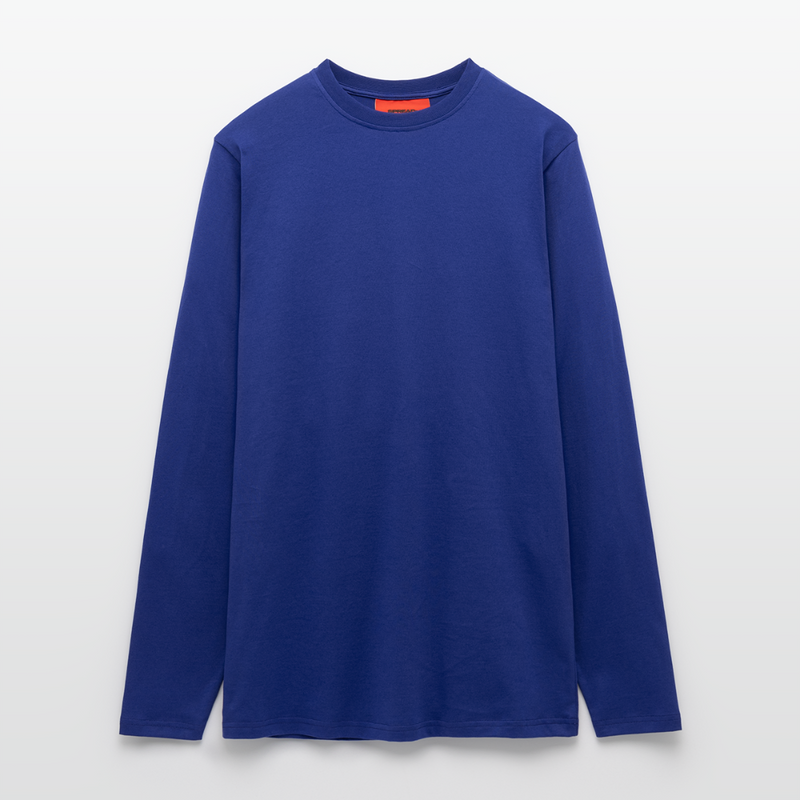 Lade das Bild in Galerie -Viewer, Organic HIGH QUALITY Relaxed Langarmshirt Made in EU - Iconic Blue
