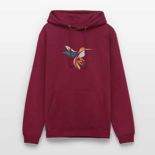 Mirrela Passage Unisex Hoodie GRAU TÜRKIS AA2 St. Donat - Bordeaux