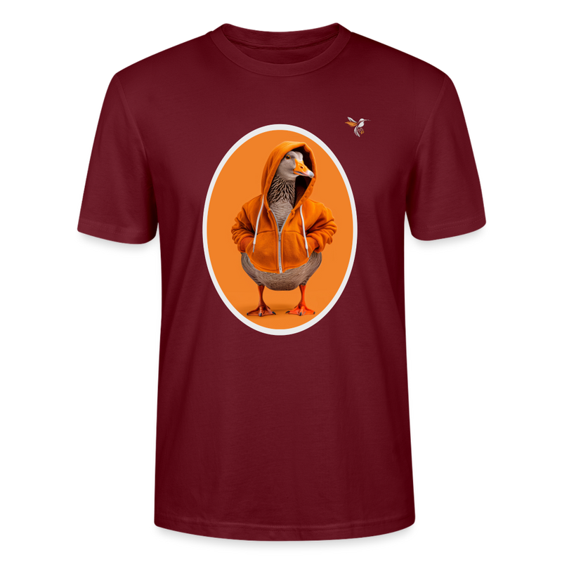 Lade das Bild in Galerie -Viewer, Stanley/Stella Unisex Mirrela Passage T-Shirt CRAFTER Duck in ORANGE - Burgunderrot
