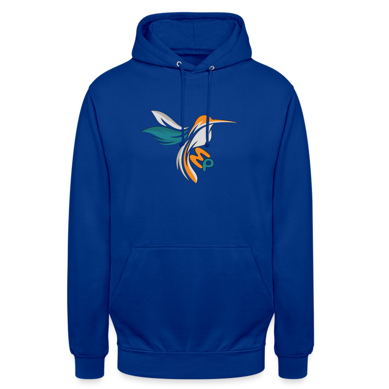 Lade das Bild in Galerie -Viewer, Mirrela Passage Unisex Hoodie GRAU TÜRKIS AA2 St. Donat - Royalblau
