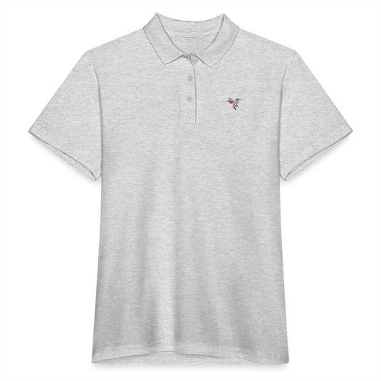 Frauen Polo Shirt Kolibri SPRING ROT - Grau meliert