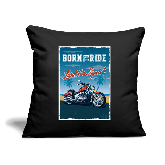 Mirrela Passage Sofakissenbezug 44 x 44 cm Born to ride - Schwarz