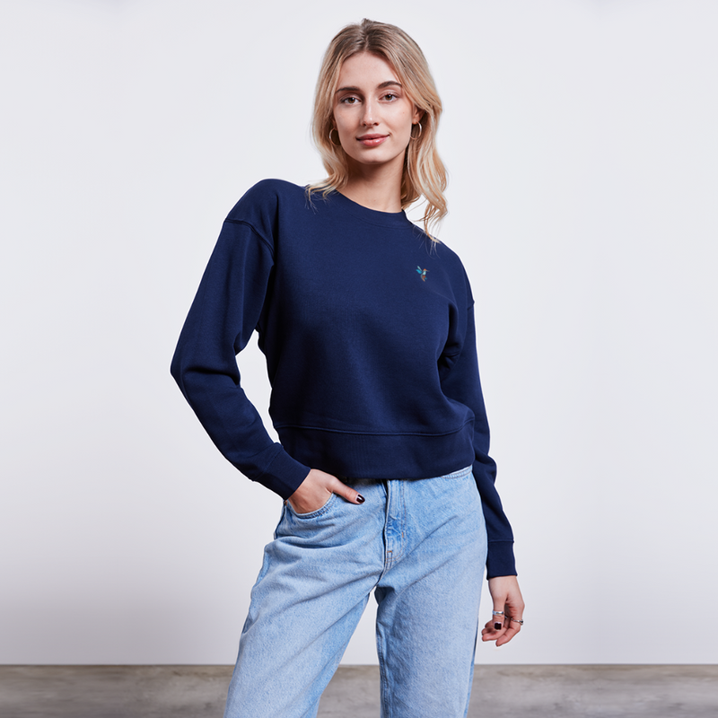 Lade das Bild in Galerie -Viewer, Stanley/Stella Cropped Frauen Bio-Sweatshirt Mirrela Passage AA16 CROPSTER - Navy
