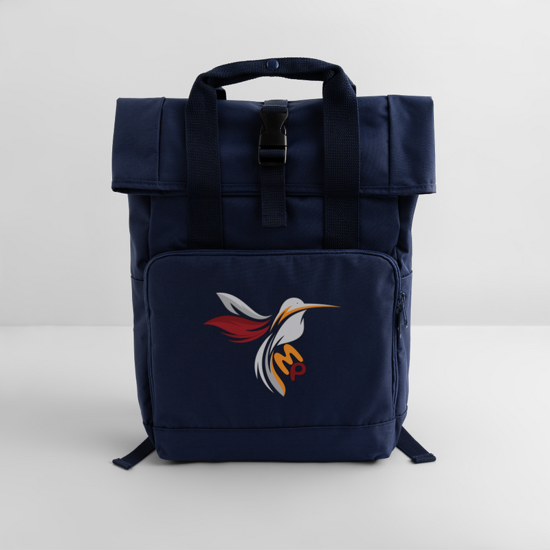 Lade das Bild in Galerie -Viewer, Rolltop Rucksack Mirrela Passage mit zwei Griffen MP Badge 4 - Navy
