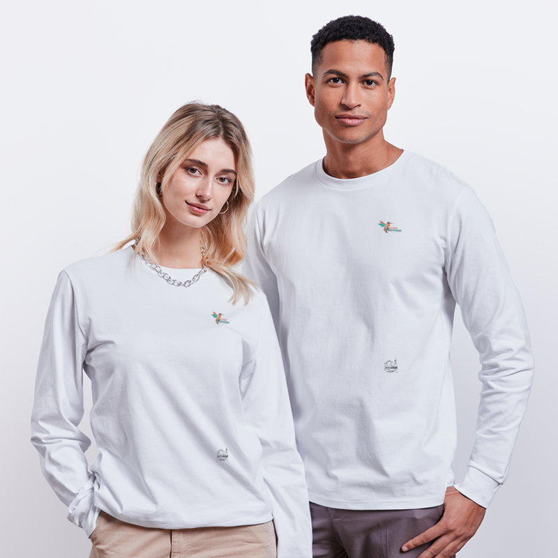 Lade das Bild in Galerie -Viewer, Stanley/Stella SHIFTS DRY Unisex Organic Mirrela Passage Langarmshirt Club 5 MP A - Weiß
