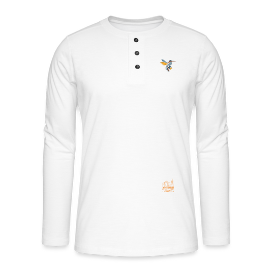 Henley Langarmshirt Mirrela Passage Club 5 AA09 - Weiß