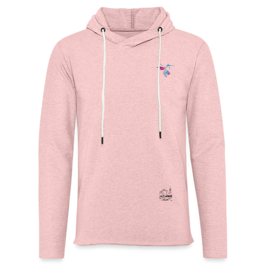 Leichtes Kapuzensweatshirt Unisex Mirrela Passage Club 5 AA7 - Rosa-Creme meliert