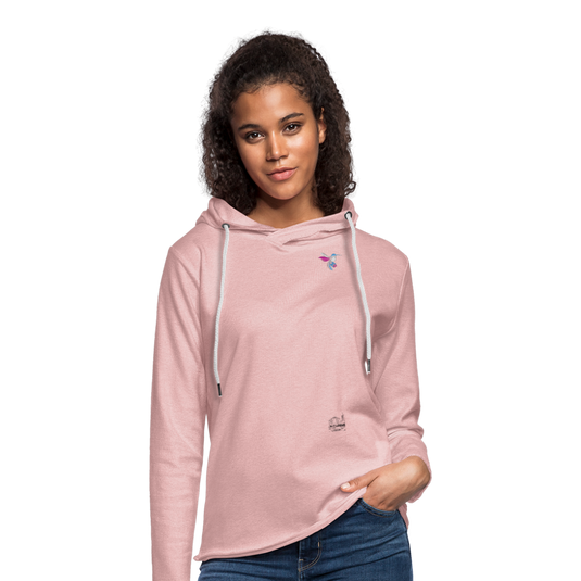 Leichtes Kapuzensweatshirt Unisex Mirrela Passage Club 5 AA7 - Rosa-Creme meliert