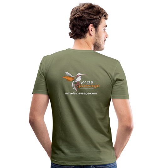 Männer Slim Fit T-Shirt Mirrela Passage 07-MP 15 - Khaki Grün