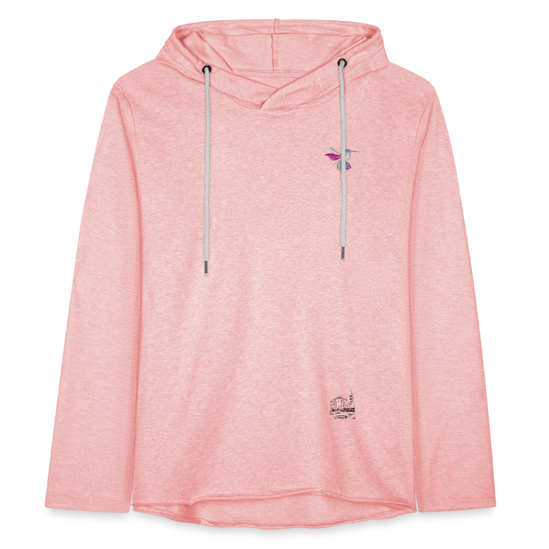 Lade das Bild in Galerie -Viewer, Leichtes Kapuzensweatshirt Unisex Mirrela Passage Club 5 AA7 - Rosa-Creme meliert
