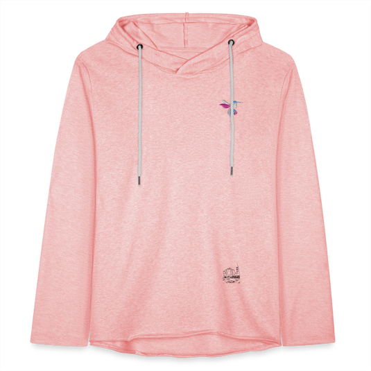 Leichtes Kapuzensweatshirt Unisex Mirrela Passage Club 5 AA7 - Rosa-Creme meliert