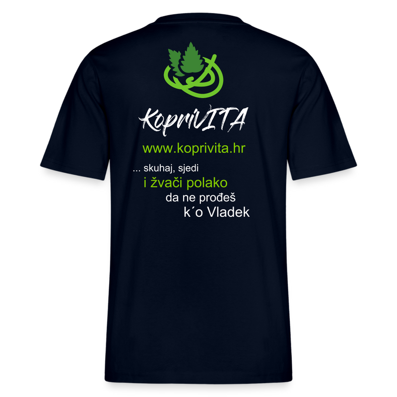 Učitajte sliku u galerijski prikaz, Stanley/Stella Sparker Relaxed Fit Unisex Organic T-Shirt KopriVITA Conpasta Pero - french navy
