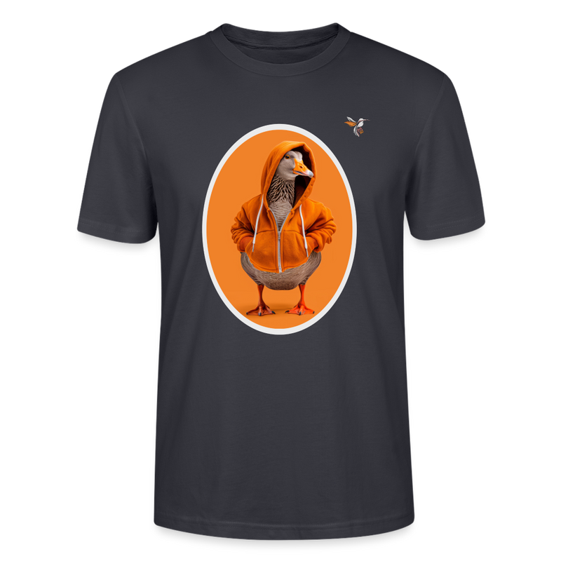 Lade das Bild in Galerie -Viewer, Stanley/Stella Unisex Mirrela Passage T-Shirt CRAFTER Duck in ORANGE - Dunkles Graublau
