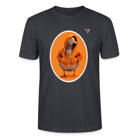 Stanley/Stella Unisex Mirrela Passage T-Shirt CRAFTER Duck in ORANGE - Dunkles Graublau