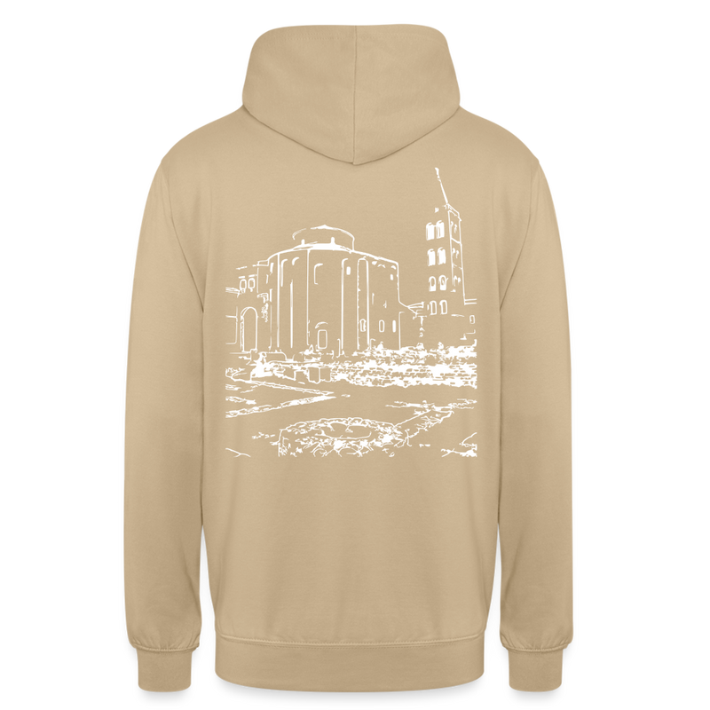 Lade das Bild in Galerie -Viewer, Mirrela Passage Unisex Hoodie GRAU TÜRKIS AA2 St. Donat - Beige
