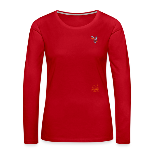 Frauen Premium Mirrela Passage Langarmshirt Club 5 AA15 - Rot