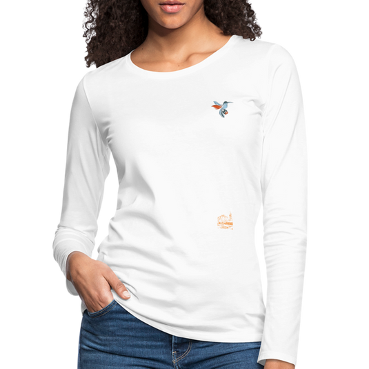 Frauen Premium Mirrela Passage Langarmshirt Club 5 AA15 - Weiß