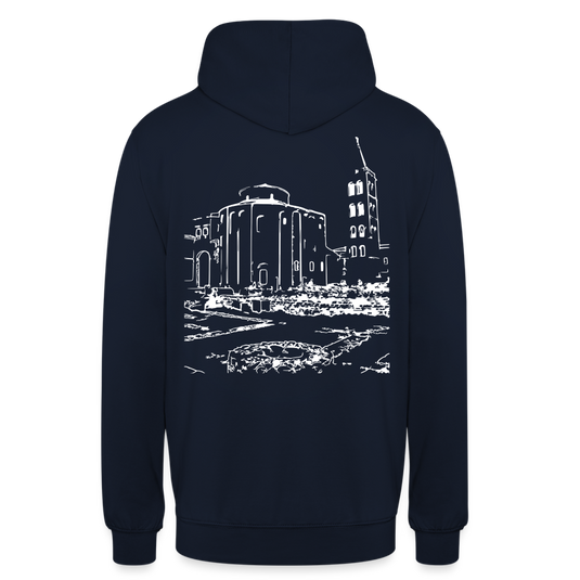 Mirrela Passage Unisex Hoodie GRAU TÜRKIS AA2 St. Donat - Navy