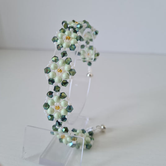 Mirrela Pearls Armband MARSIA GREEN FLOWER