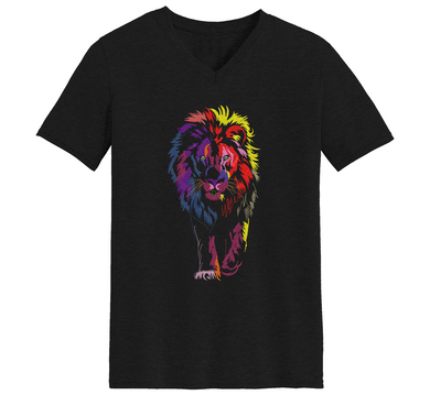 Kurzarm T-Shirt Lion Color WALKING