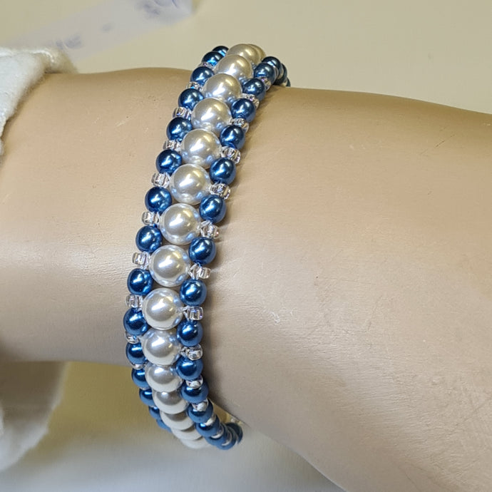 Mirrela Pearls Armband SEA PASSION SKY BLUE