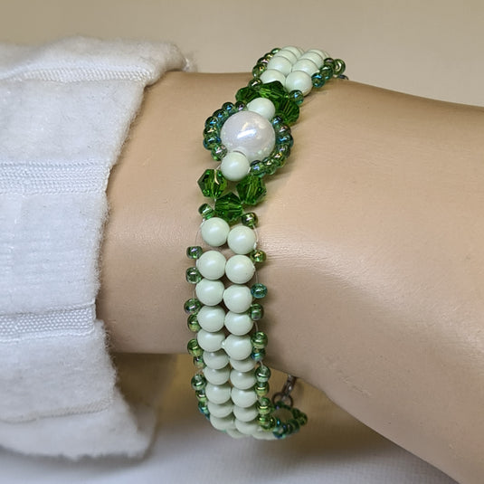 Mirrela Pearls Armband TEAROHA GREEN