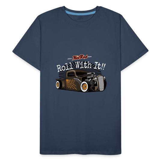 Männer Premium Bio T-Shirt Roll with it - Navy