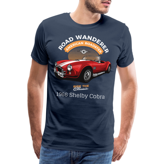 Männer Premium T-Shirt 1966 Shelby Cobra - Navy